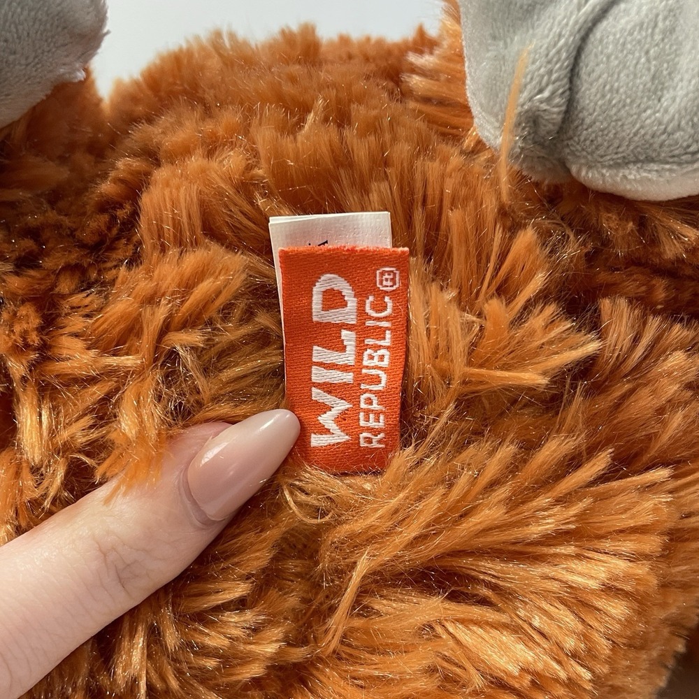 Wild Republic Orangutan Plush Toy Orange & Grey Realistic Zoo Stuffed Animal - Picture 7 of 9